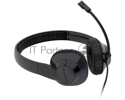Наушники с микрофоном Creative HS-720 V2 черный 2м накладные USB оголовье (51EF0960AA000)