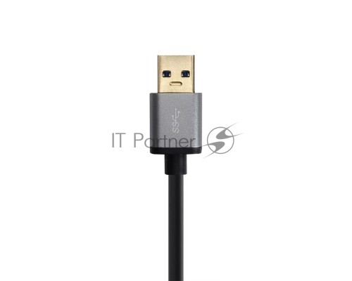 Адаптер концентратор USB 3.1 Type-A --> 4 USB3.0 Alum Shell HUB + PD , VCOM <CU4383A>