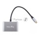 Кабель-концентратор USB3.1 TypeCm -->HDMI+USB3.0+PD+VGA Alum Grey 4K@30Hz, Telecom<TUC055>