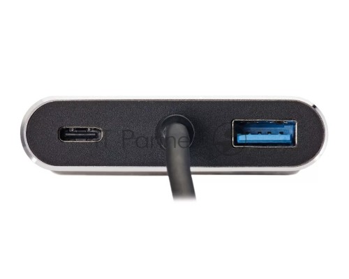 Кабель-концентратор USB3.1 TypeCm -->HDMI+USB3.0+PD+VGA Alum Grey 4K@30Hz, Telecom<TUC055>