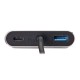 Кабель-концентратор USB3.1 TypeCm -->HDMI+USB3.0+PD+VGA Alum Grey 4K@30Hz, Telecom<TUC055>