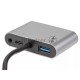 Адаптер USB Type-Cm-->VGA, HDMI 4k*30Hz, USB3.0, PD, Audio,iOpen (Aopen/Qust/VCOM)<ACU4511>