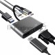 Адаптер USB Type-Cm-->VGA, HDMI 4k*30Hz, USB3.0, PD, Audio,iOpen (Aopen/Qust/VCOM)<ACU4511>