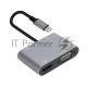 Адаптер USB Type-Cm-->VGA, HDMI 4k*30Hz, USB3.0, PD, Audio,iOpen (Aopen/Qust/VCOM)<ACU4511>