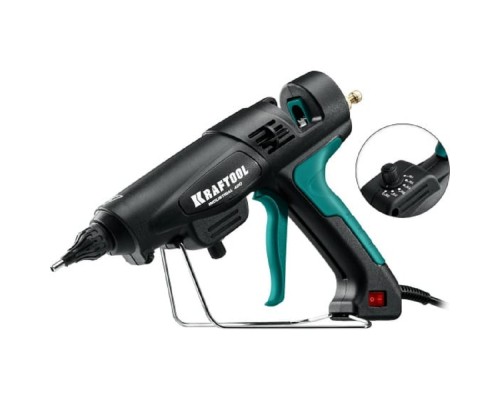 [Клещи ] Клеевой пистолет Kraftool Industrial 400 330Вт 50гр/мин стерж.:12мм (06843-300-12)