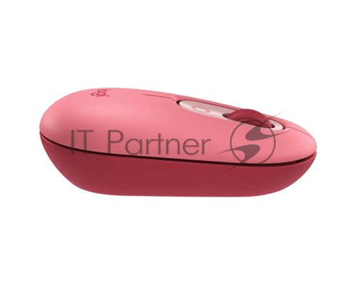 Мышь Logitech POP Mouse with emoji розовый/красный оптическая (4000dpi) беспроводная BT/Radio USB (4but)