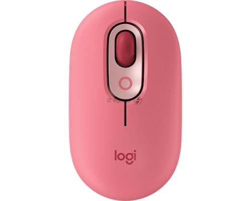Мышь Logitech POP Mouse with emoji розовый/красный оптическая (4000dpi) беспроводная BT/Radio USB (4but)