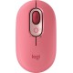 Мышь Logitech POP Mouse with emoji розовый/красный оптическая (4000dpi) беспроводная BT/Radio USB (4but)