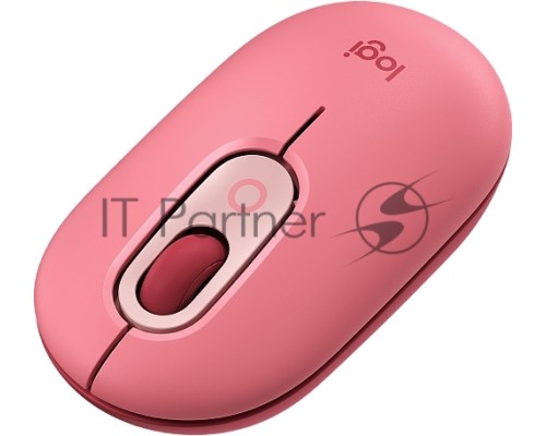 Мышь Logitech POP Mouse with emoji розовый/красный оптическая (4000dpi) беспроводная BT/Radio USB (4but)