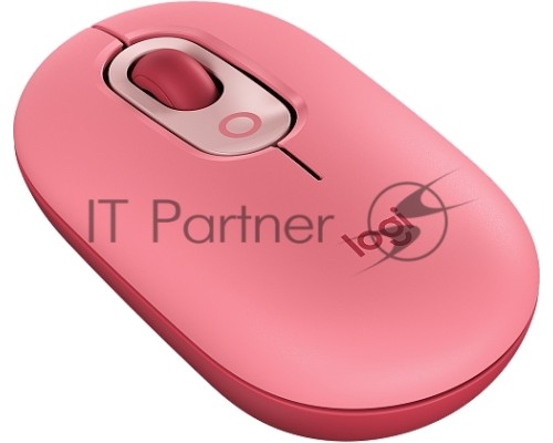 Мышь Logitech POP Mouse with emoji розовый/красный оптическая (4000dpi) беспроводная BT/Radio USB (4but)