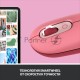 Мышь Logitech POP Mouse with emoji розовый/красный оптическая (4000dpi) беспроводная BT/Radio USB (4but)