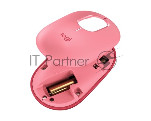 Мышь Logitech POP Mouse with emoji розовый/красный оптическая (4000dpi) беспроводная BT/Radio USB (4but)