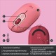 Мышь Logitech POP Mouse with emoji розовый/красный оптическая (4000dpi) беспроводная BT/Radio USB (4but)