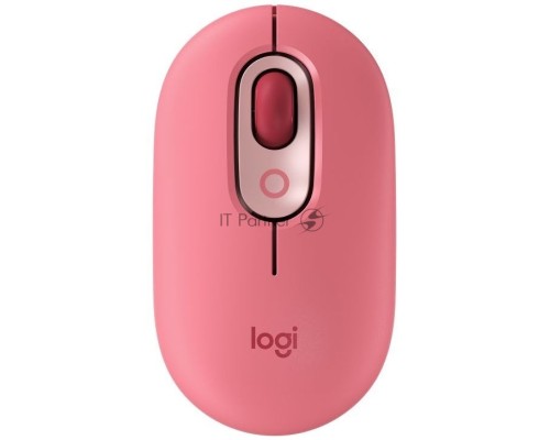 Мышь Logitech POP Mouse with emoji розовый/красный оптическая (4000dpi) беспроводная BT/Radio USB (4but)