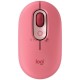 Мышь Logitech POP Mouse with emoji розовый/красный оптическая (4000dpi) беспроводная BT/Radio USB (4but)