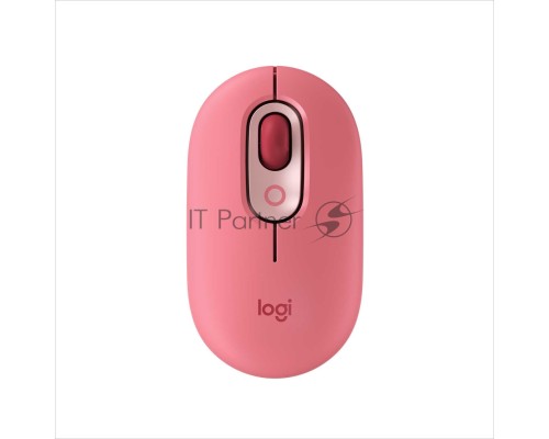 Мышь Logitech POP Mouse with emoji розовый/красный оптическая (4000dpi) беспроводная BT/Radio USB (4but)