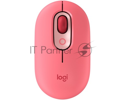 Мышь Logitech POP Mouse with emoji розовый/красный оптическая (4000dpi) беспроводная BT/Radio USB (4but)