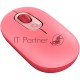 Мышь Logitech POP Mouse with emoji розовый/красный оптическая (4000dpi) беспроводная BT/Radio USB (4but)