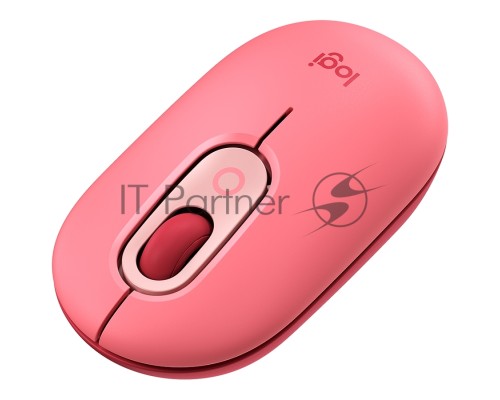 Мышь Logitech POP Mouse with emoji розовый/красный оптическая (4000dpi) беспроводная BT/Radio USB (4but)