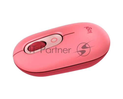 Мышь Logitech POP Mouse with emoji розовый/красный оптическая (4000dpi) беспроводная BT/Radio USB (4but)