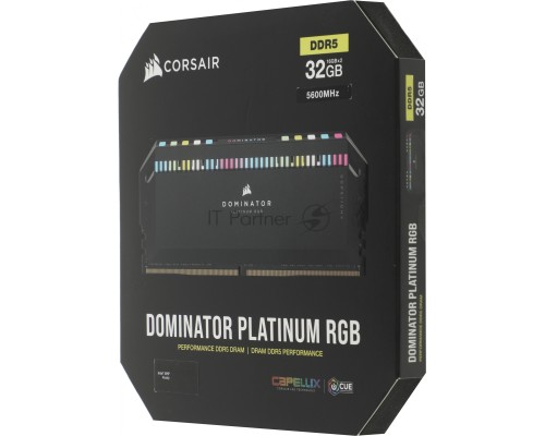 Память DDR5 2x16Gb 5600MHz Corsair CMT32GX5M2B5600C36 DOMINATOR PLATINUM RGB RTL PC5-44800 CL36 DIMM 288-pin 1.25В