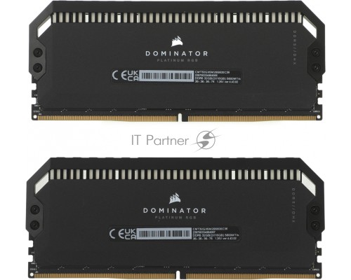 Память DDR5 2x16Gb 5600MHz Corsair CMT32GX5M2B5600C36 DOMINATOR PLATINUM RGB RTL PC5-44800 CL36 DIMM 288-pin 1.25В