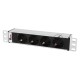 Блок силовых розеток Rem Rem-10, Shuko х 4, вход IEC 320 C14, 10