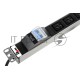 Блок силовых розеток Rem Rem-16, IEC 60320 С19 х 6, вход Schuko, шнур 3 м, 45х484х45 мм (ВхШхГ), 16А, автомат
