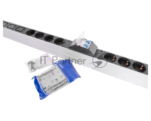 Блок силовых розеток Rem Rem-32, Shuko х 20, IEC 60320 С19 х 12, вход колодка, 19