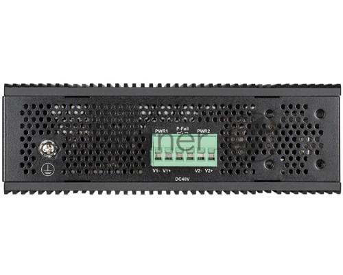Промышленный управляемый коммутатор D-Link DIS-200G-12PS/A2A 2 уровня с 10 портами 10/100/1000Base-T и 2 портами 1000Base-X SFP (8 портов с поддержкой PoE 802.3af/802.3at (30 Вт), PoE-бюджет до 240Вт)