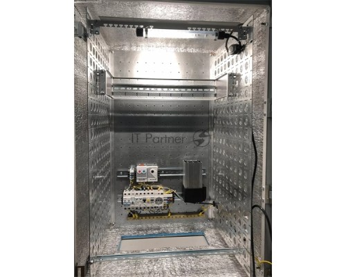 Шкаф уличный всепогодный укомплектованный настенный ЦМО ШТВ-Н, IP55, 12U, корпус: сталь, 600х600х330 мм (ВхШхГ), цвет: серый