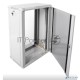 Шкаф телекоммуникационный настенный разборный ЦМО 18U (600 х 350) дверь стекло, цвет черный (ШРН-Э-18.350-9005)