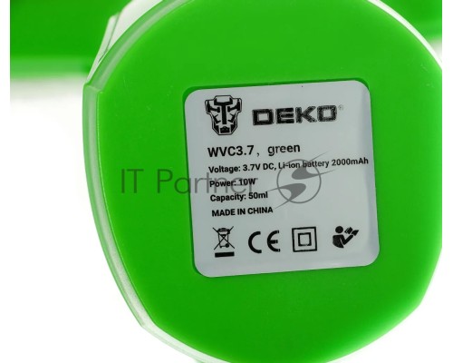 Стеклоочиститель Deko WVC3.7 шир.скреб.:130мм пит.:от аккум. зеленый