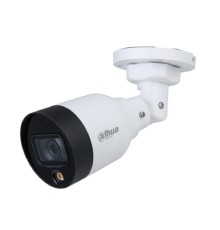 DAHUA DH-IPC-HFW1239S1P-LED-0360B-S6 Уличная цилиндрическая IP-видеокамера FullColor 2Мп, 1/2.8” CMOS, объектив 3.6мм, обнаружение людей, LED 30м, IP67, металл/пластик