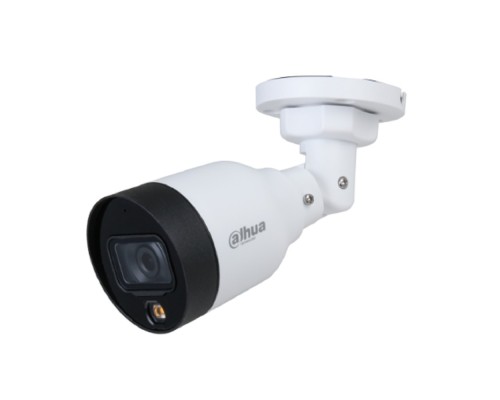 [Видеонаблюдение] DAHUA DH-IPC-HFW1239S1P-LED-0360B-S6 Уличная цилиндрическая IP-видеокамера FullColor 2Мп, 1/2.8” CMOS, объектив 3.6мм, обнаружение людей, LED 30м, IP67, металл/пластик