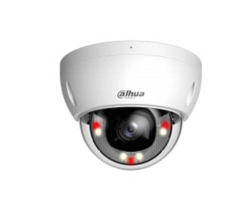 [Видеонаблюдение] DAHUA DH-IPC-HDBW2449EP-S-IL-0280B Уличная купольная IP-видеокамера SmartDualLight 4Мп, 1/2.9” CMOS, объектив 2.8мм, видеоаналитика, микрофон, ИК 30м, LED 30м, IP67, IK10 , металл