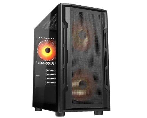 [Корпуса] Cougar Uniface Mini RGB  2x140mm + 1x120mm ARGB Fan, ARGB Fan Hub, без БП, черный, mATX