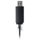 Наушники с микрофоном A4Tech HU-10 черный 2м накладные USB оголовье