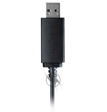 Наушники с микрофоном A4Tech HU-10 черный/белый 2м накладные USB оголовье