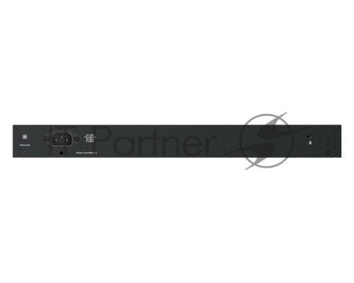 Неуправляемый коммутатор D-Link DGS-1026MP/B1A с 24 портами 10/100/1000Base-T, 2 комбо-портами 100/1000Base-T/SFP и функцией энергосбережения (24 порта PoE 802.3af/at (30 Вт), PoE-бюджет 370 Вт)