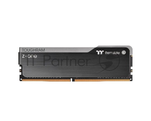 Оперативная память 8GB Thermaltake DDR4 3200 DIMM TOUGHRAM Z-ONE Black Gaming Memory R010D408GX1-3200C16S Non-ECC, CL16, 1.35V, Heat Shield, XMP 2.0, RTL (527729)