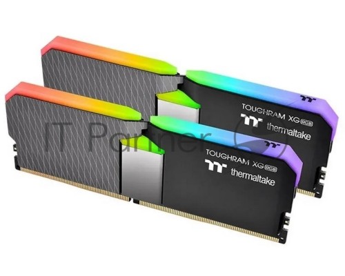 Оперативная память Thermaltake 16GB DDR4 4600 DIMM TOUGHRAM XG RGB Black Gaming Memory R016D408GX2-4600C19A Non-ECC, CL18, 1.5V, Heat Shield, XMP 2.0, Kit (2x8GB), RTL (527903)