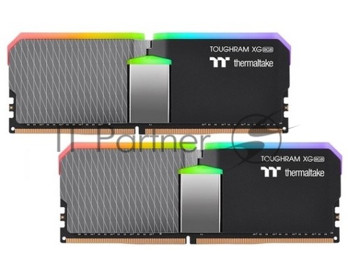 Оперативная память Thermaltake 16GB DDR4 4600 DIMM TOUGHRAM XG RGB Black Gaming Memory R016D408GX2-4600C19A Non-ECC, CL18, 1.5V, Heat Shield, XMP 2.0, Kit (2x8GB), RTL (527903)
