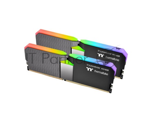 Оперативная память 64GB Thermaltake DDR4 3600 DIMM TOUGHRAM XG RGB Black Gaming Memory R016R432GX2-3600C18A Non-ECC, CL18, 1.35V, Heat Shield, XMP 2.0, Kit (2x32GB), RTL (528849)