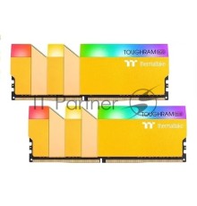 Оперативная память Thermaltake 16GB DDR4 3600 DIMM TOUGHRAM RGB Metallic Gold Gaming Memory RG26D408GX2-3600C18A Non-ECC, CL18, 1.35V, Heat Shield, XMP 2.0, Kit (2x8GB), RTL (528313)