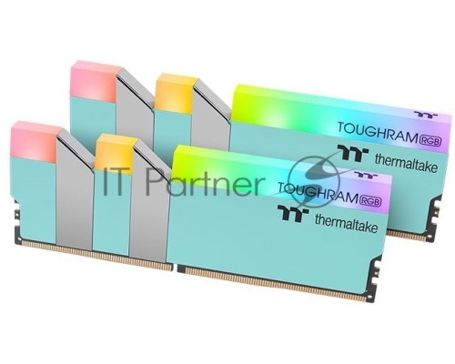 Оперативная память Thermaltake 16GB DDR4 3600 DIMM TOUGHRAM RGB Turquoise Gaming Memory RG27D408GX2-3600C18A Non-ECC, CL18, 1.35V, Heat Shield, XMP 2.0, Kit (2x8GB), RTL (528818) Оперативная память Thermaltake 16GB DDR4 3600 DIMM TOUGHRAM RGB Turquoise Gaming Memory RG27D408GX2-3600C18A Non-ECC, CL18, 1.35V, Heat Shield, XMP 2.0, Kit (2x8GB), RTL (528818)