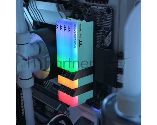Оперативная память Thermaltake 16GB DDR4 3600 DIMM TOUGHRAM RGB Turquoise Gaming Memory RG27D408GX2-3600C18A Non-ECC, CL18, 1.35V, Heat Shield, XMP 2.0, Kit (2x8GB), RTL (528818) Оперативная память Thermaltake 16GB DDR4 3600 DIMM TOUGHRAM RGB Turquoise Gaming Memory RG27D408GX2-3600C18A Non-ECC, CL18, 1.35V, Heat Shield, XMP 2.0, Kit (2x8GB), RTL (528818)
