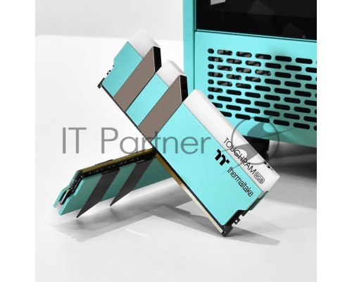 Оперативная память Thermaltake 16GB DDR4 3600 DIMM TOUGHRAM RGB Turquoise Gaming Memory RG27D408GX2-3600C18A Non-ECC, CL18, 1.35V, Heat Shield, XMP 2.0, Kit (2x8GB), RTL (528818) Оперативная память Thermaltake 16GB DDR4 3600 DIMM TOUGHRAM RGB Turquoise Gaming Memory RG27D408GX2-3600C18A Non-ECC, CL18, 1.35V, Heat Shield, XMP 2.0, Kit (2x8GB), RTL (528818)