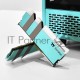 Оперативная память Thermaltake 16GB DDR4 3600 DIMM TOUGHRAM RGB Turquoise Gaming Memory RG27D408GX2-3600C18A Non-ECC, CL18, 1.35V, Heat Shield, XMP 2.0, Kit (2x8GB), RTL (528818)