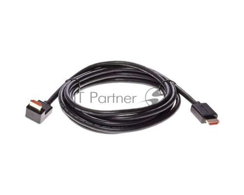 Кабель HDMI---HDMI ver 2.0 угловой коннектор 90град  3м,Telecom <TCG225-3M>